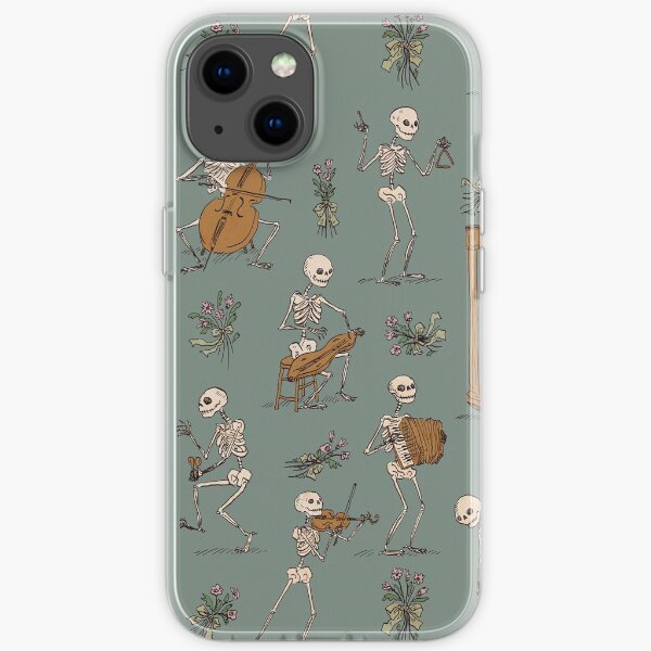 Skeleton orchestra iPhone Soft Case