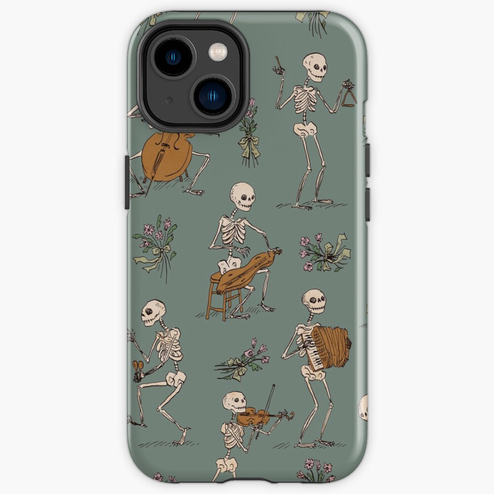 Skeleton orchestra iPhone Case