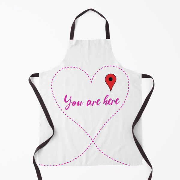Item preview, You Are Here - Heart Love Map designed and sold by ittybittyowl.