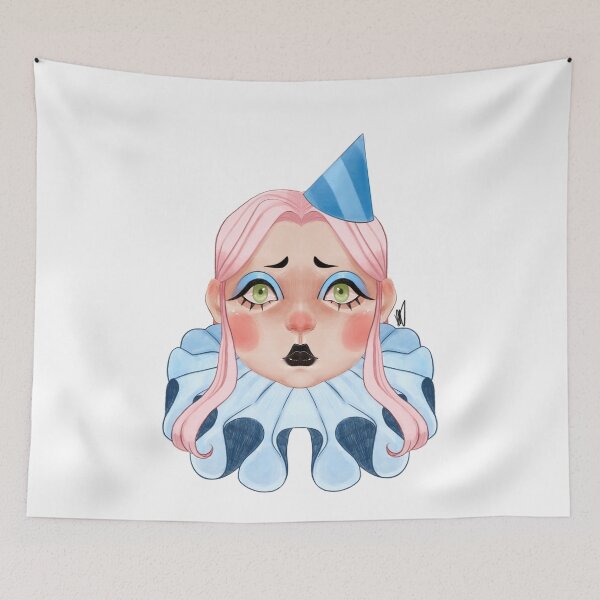 Item preview, blue clown designed and sold by Peristerah.