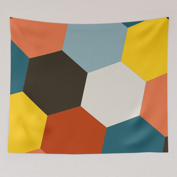 Item preview, Steve Zissou hexagons -  Wes Anderson Palette Patterns designed and sold by Groenendijk.