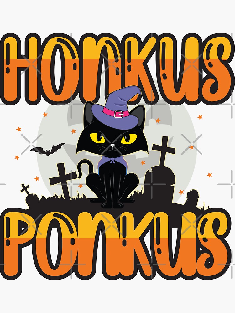 Discover Funny Halloween Honkus Ponkus Cat Gift Sticker