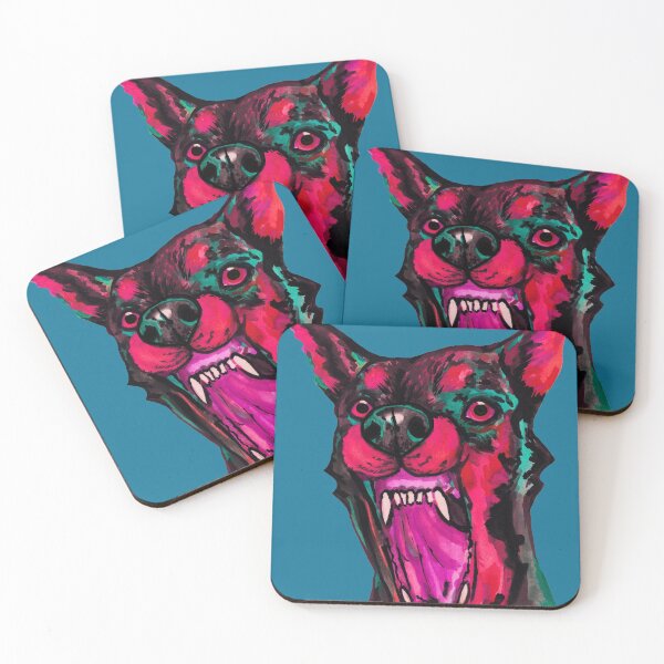 Item preview, Colorful angry doberman dog  designed and sold by susserain.