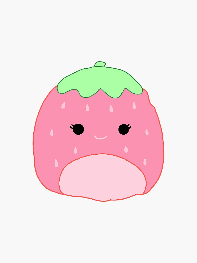 Strawberry Squishmellow Sticker for Sale by Sam Pendleton