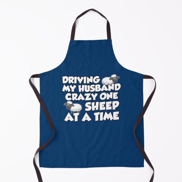 Item preview, Driving My Husband Crazy One Sheep At A Time Ewe Cartoon designed and sold by jaycartoonist.