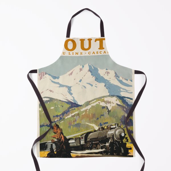 Item preview, Shasta Route retro poster designed and sold by CorasPosters.
