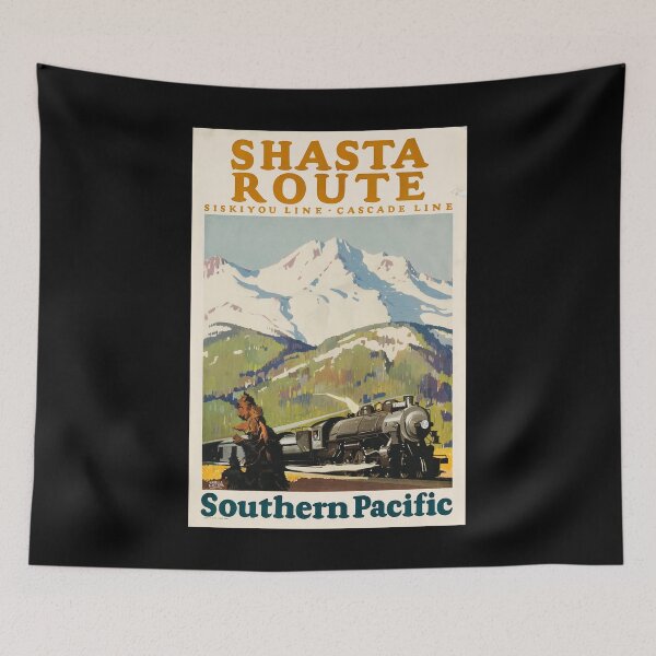 Item preview, Shasta Route retro poster designed and sold by CorasPosters.