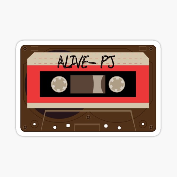 Vintage Cassette tape, Alive-PJ Sticker