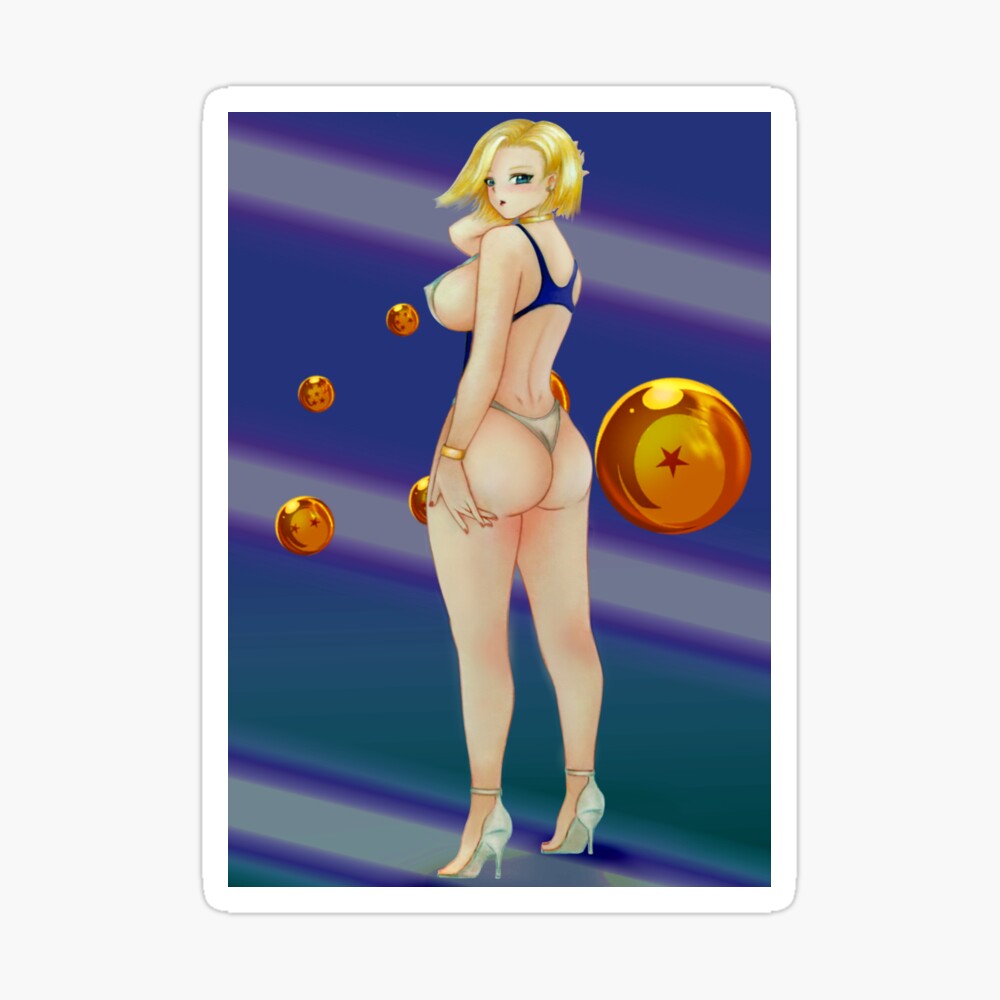 Póster con la obra «fanart ANDROID 18 DE Dragon Ball Z» de AngelsFANART |  Redbubble