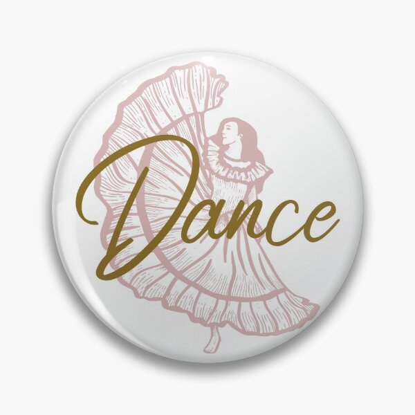 Item preview, Big Skirt Engraved Dancer in pink designed and sold by Sophia Fisher.