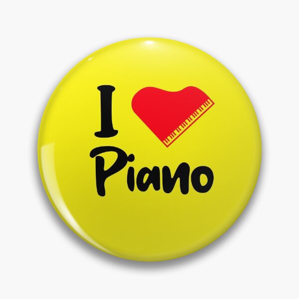 Item preview, I Love Piano. Music Band Orchestra Piano designed and sold by musicmusicpin.