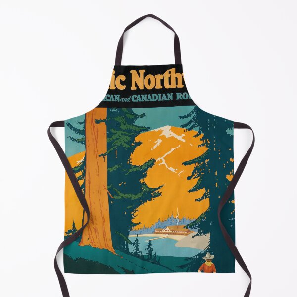 Item preview, Pacific Northwest retro poster designed and sold by CorasPosters.