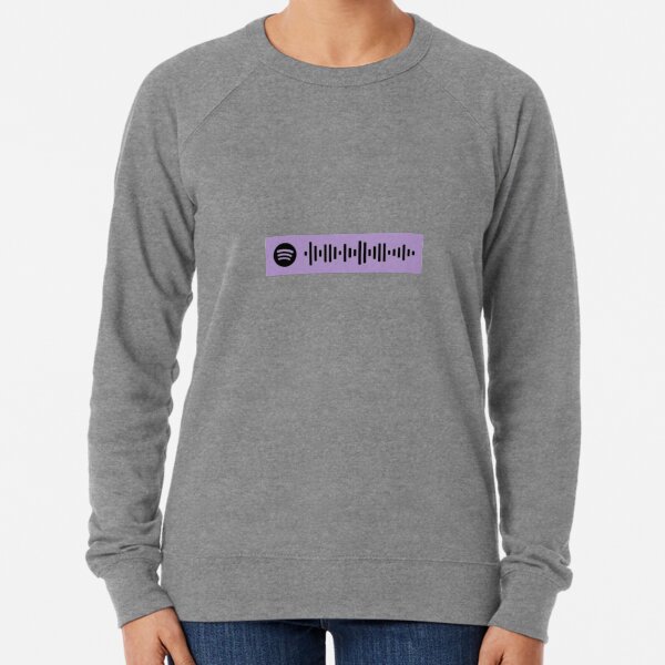 half light spotify scan code Lightweight Sweatshirt