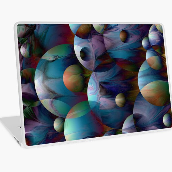 Orbs 2: round spheres abstract Laptop Skin