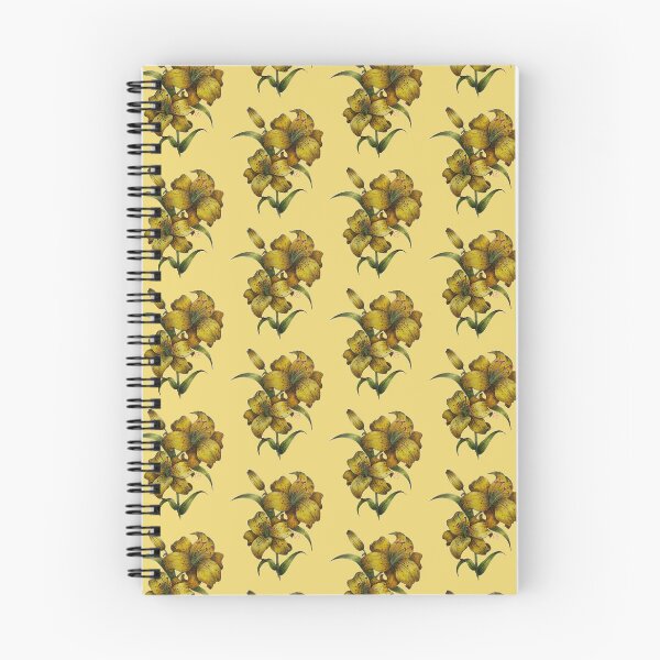 Item preview, Stargazer Oriental Lilies Pattern on Yellow designed and sold by unicornmoodz.