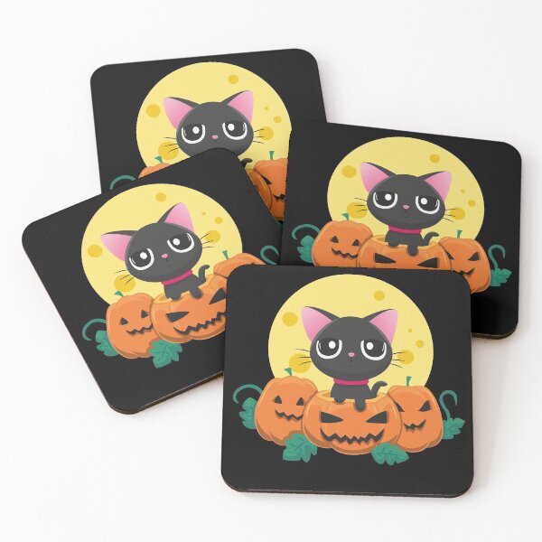 Item preview, Cat with pumpkins designed and sold by AndyRuiz.