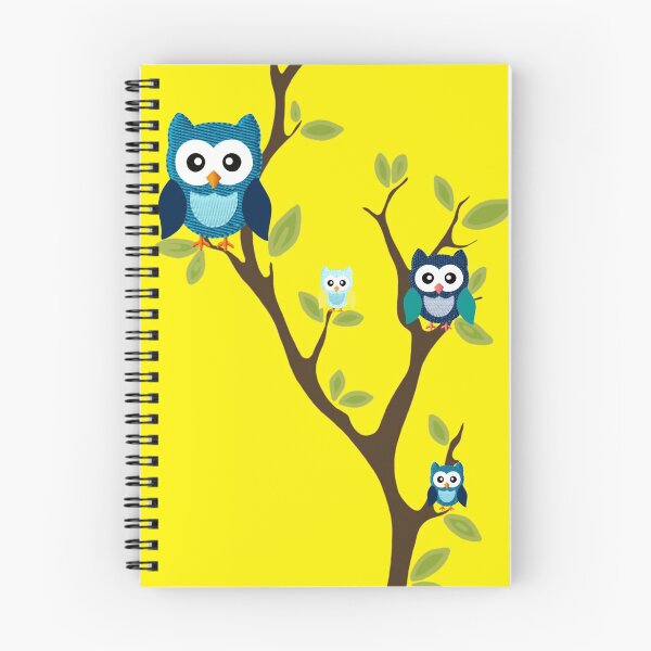 Item preview, Owls in Tree - yellow  designed and sold by MarcSabuncu.
