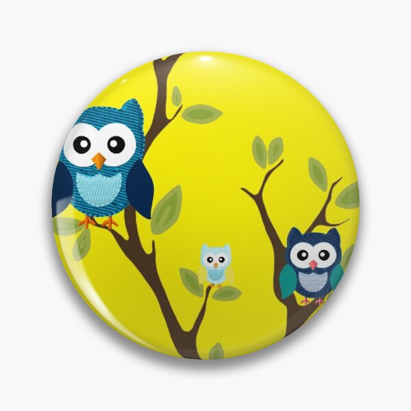 Item preview, Owls in Tree - yellow  designed and sold by MarcSabuncu.