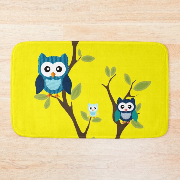 Item preview, Owls in Tree - yellow  designed and sold by MarcSabuncu.