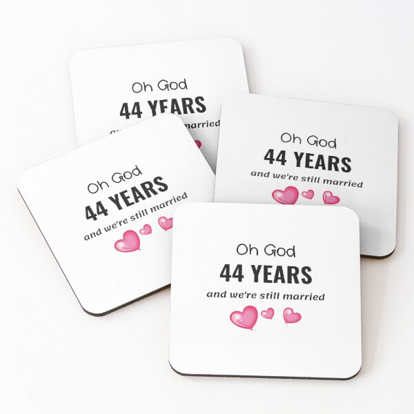 Item preview, 44th Wedding Anniversary Funny Gift for Him or Her designed and sold by TheGreekGuy.