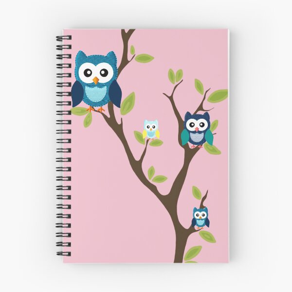Item preview, Owls in Tree - pink designed and sold by MarcSabuncu.