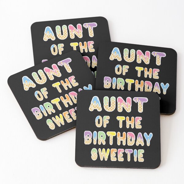 Item preview, Aunt Of The Birthday Sweetie Girl Icecream Themed Party design designed and sold by Grabitees.