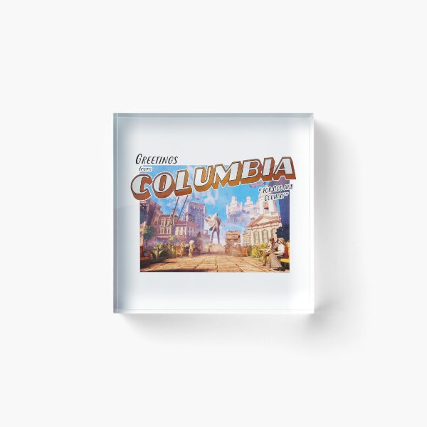 Item preview, Bioshock Infinite Inspired 'Greetings from Columbia' Vintage / Retro Postcard Weathered Design designed and sold by Mercy Apparel.