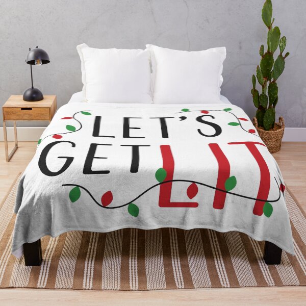 Item preview, Merry Christmas Lets Get Lit Christmas Decortions designed and sold by Happiness Creators.