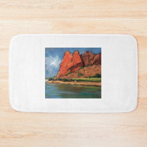 Item preview, Glen Helen Gorge, Alice Springs ~ original oil painting designed and sold by Roz McQuillan Fine Art & Photography.