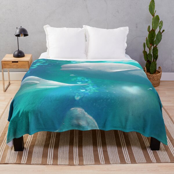 Vista previa del artículo con la obra «Familia Blue Beluga», diseñado y vendido por LemurianStar.