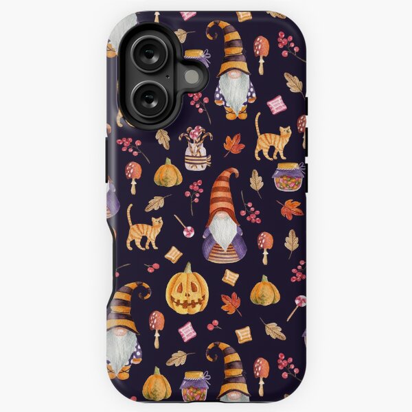 Item preview, Halloween gnomes. Watercolor pattern designed and sold by JuliaBadeeva.