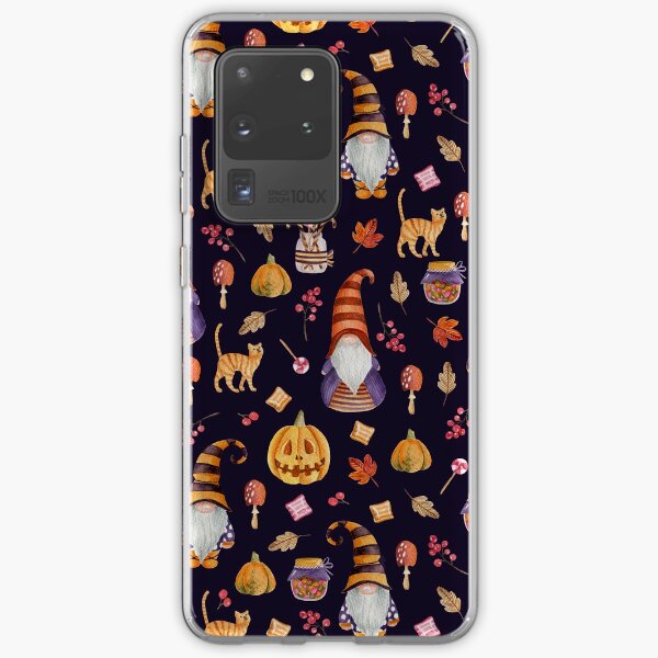 Item preview, Halloween gnomes. Watercolor pattern designed and sold by JuliaBadeeva.