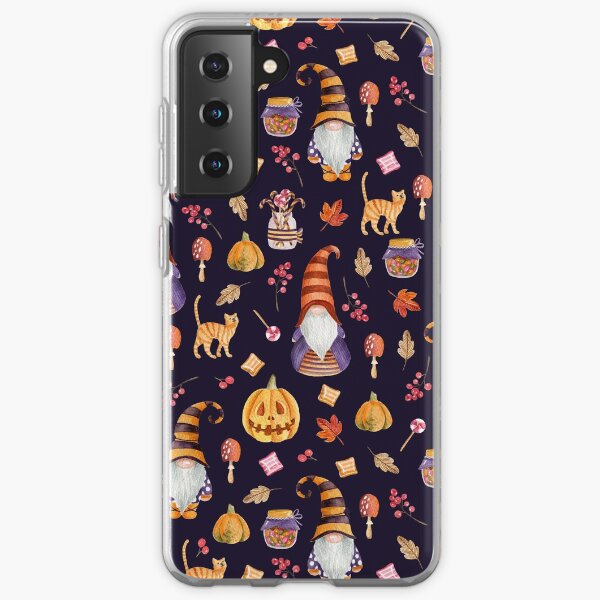 Item preview, Halloween gnomes. Watercolor pattern designed and sold by JuliaBadeeva.