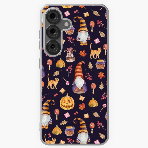 Aperçu de l'œuvre Gnomes d'Halloween. Motif aquarelle créée et vendue par JuliaBadeeva.