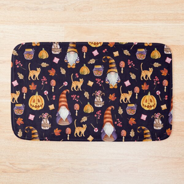 Item preview, Halloween gnomes. Watercolor pattern designed and sold by JuliaBadeeva.