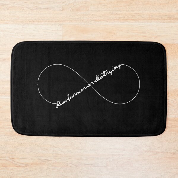 Item preview, Live forever or die trying - lemniscate (white) designed and sold by DotorEaon.
