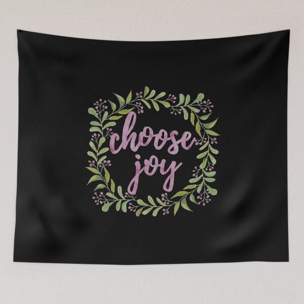 Aperçu de l'œuvre Couronne Choose Joy - Aquarelle créée et vendue par amazingjoy.