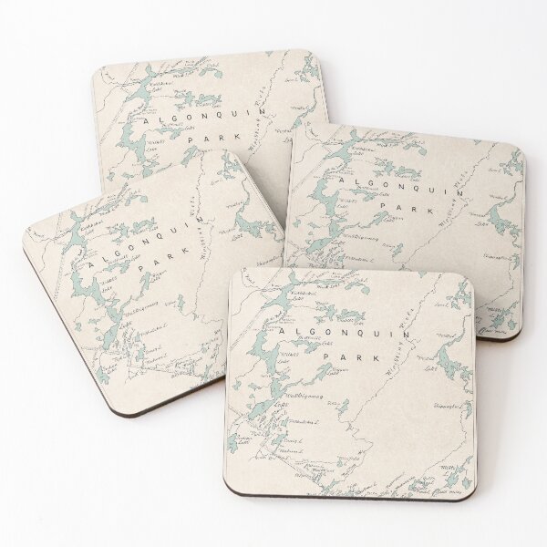 Item preview, 1954 Algonquin Park Ontario Vintage Map designed and sold by Gin  Neko.