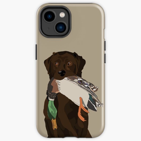 Chocolate Lab Bird Dog iPhone Tough Case