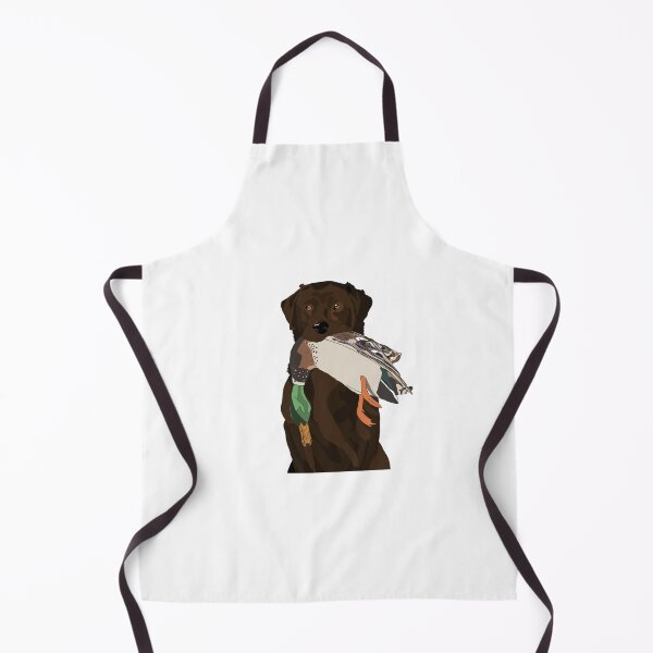 Chocolate Lab Bird Dog Apron