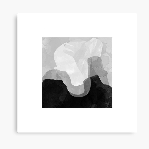 circles watercolor album cover Canvas Print