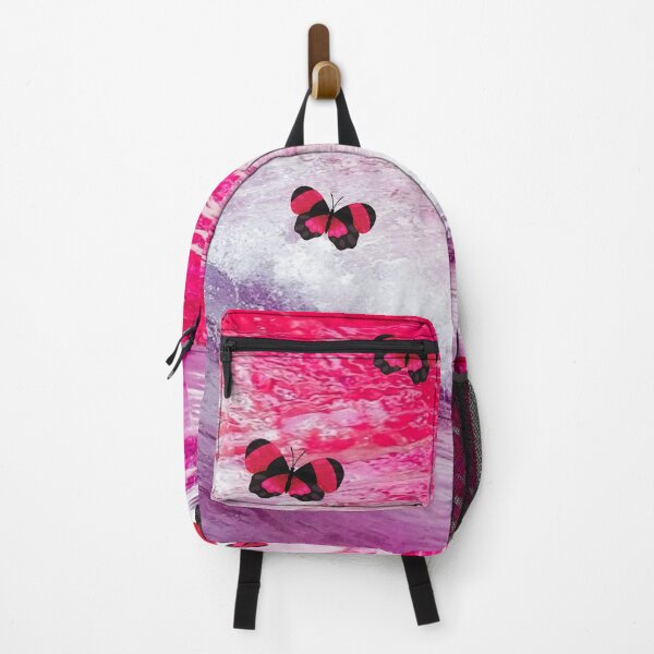 Item preview, Pink Ocean Barrel Roll Wave with Butterflies by Haus of Butterflies designed and sold by hausofbutterfly.