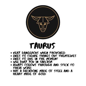 Taurus Zodiac Funny Description