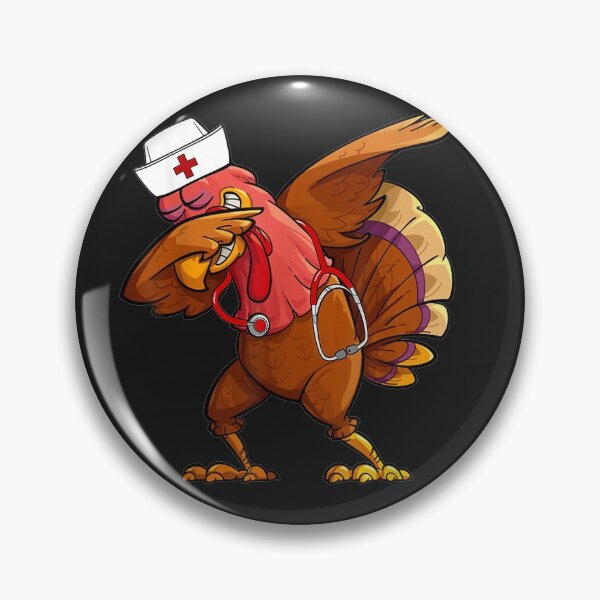 Item preview, Thanksgiving Scrub Tops Turkey Dabbing Nurse Holiday Nursing designed and sold by LaThresRice.