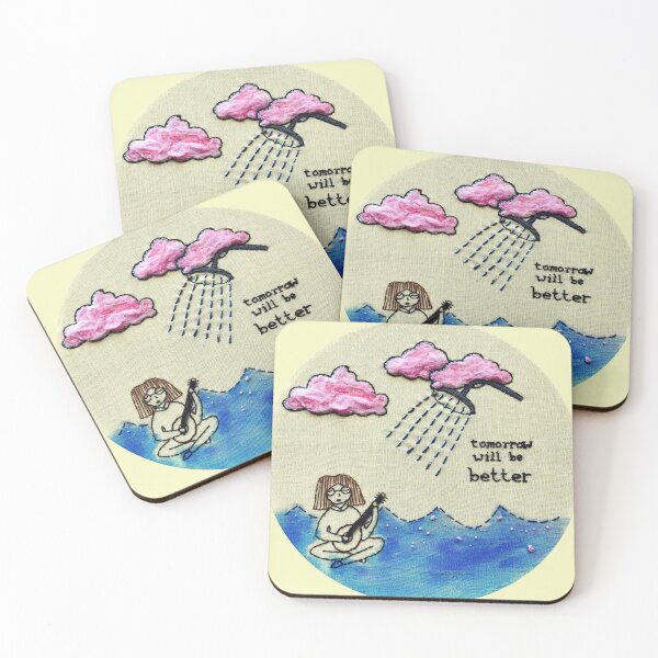Item preview, Shower Float Embroidery - Tomorrow Will Be Better designed and sold by ashleygilland.