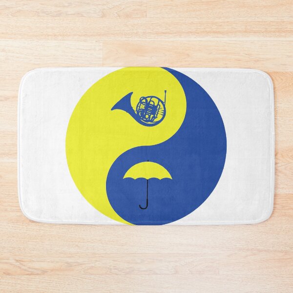 Item preview, HIMYM blue french horn yellow umbrella yin yang designed and sold by Celise21.