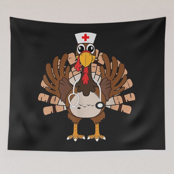 Item preview, Thanksgiving Scrub Tops Women Turkey Nurse Holiday Nursing designed and sold by LaThresRice.