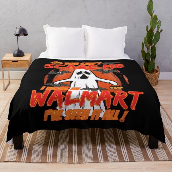 Item preview, Halloween-You Can't Scare Me I Work At Walmart, I've seen it all-Ghost 2 designed and sold by BLACKSUN-SHOP.