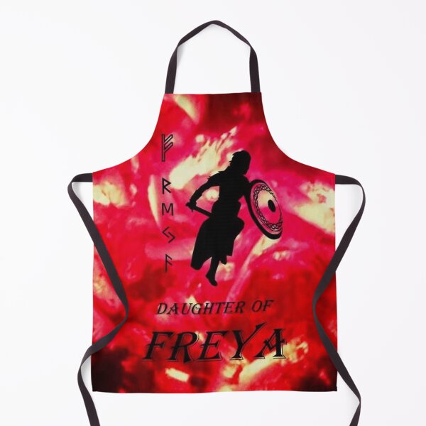 Item preview, FREYA 5 daughter viking woman warrior goddess runes sword North fire embers designed and sold by dragonemma.