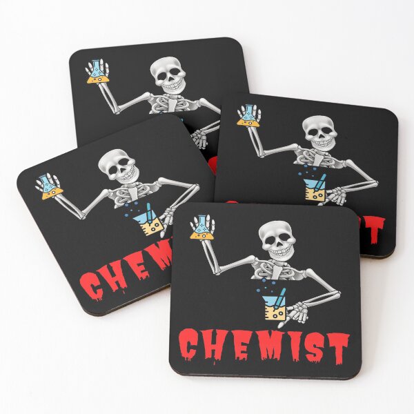 Item preview, FUNNY CHEMIST HALLOWEEN SKELETON FLASK  designed and sold by Hippiesole.
